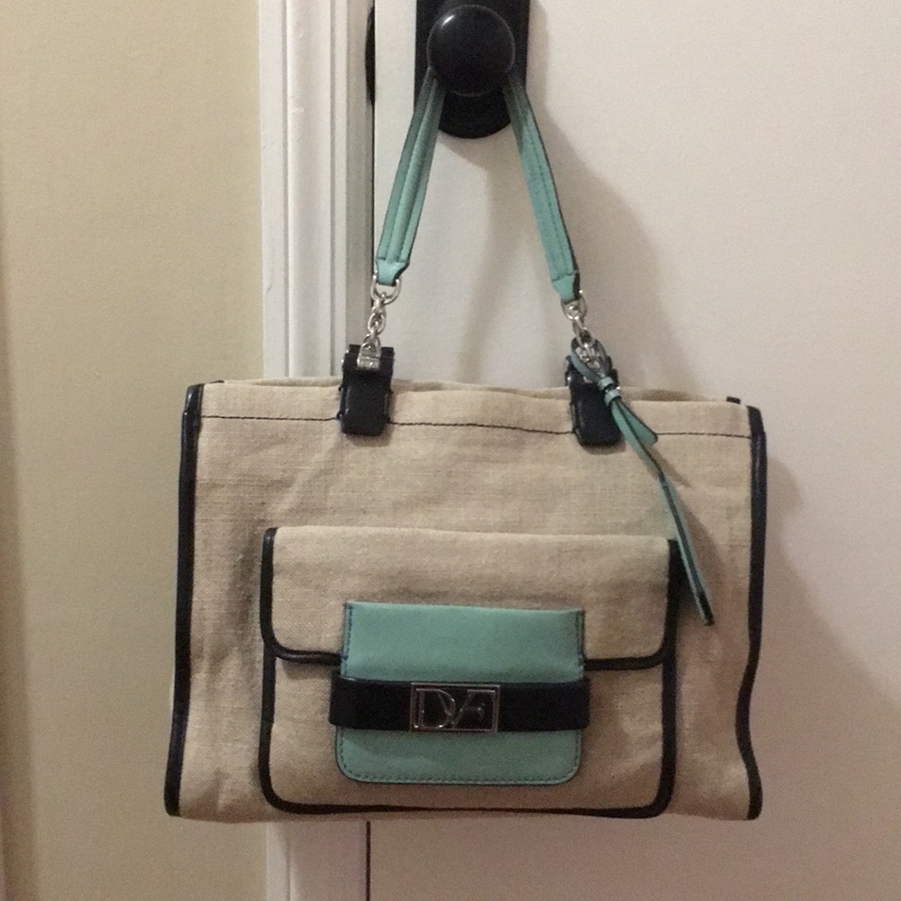Linen DVF Tote